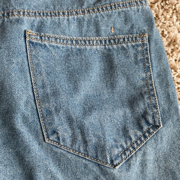Distressed Denim Mini Skirt - Picture 4 of 6